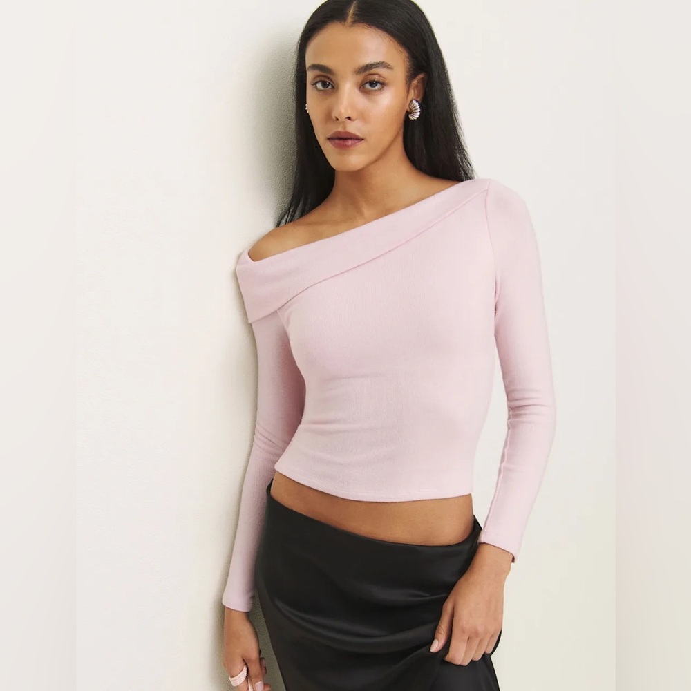 Reformation • Elio Knit Top in Cherry Blossom NWT